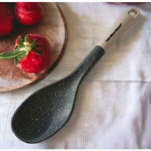 ‎Nylon Slotted Cooking Spoon Utensil Hamilton Beach Speckled Gray Beige Large.